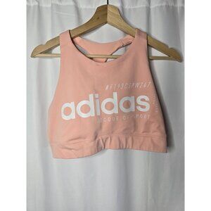 Adidas Brilliant Basic Bra Glow Pink BRILLIANT BASIC BRA TOP Size Large- READ